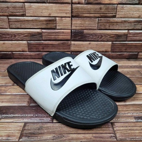 Nike Slide Sandals Black White Sandals 