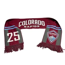 Ruffneck Colorado Rapids vs Orlando City  25th Anniversary Scarf Red Soccer MLS