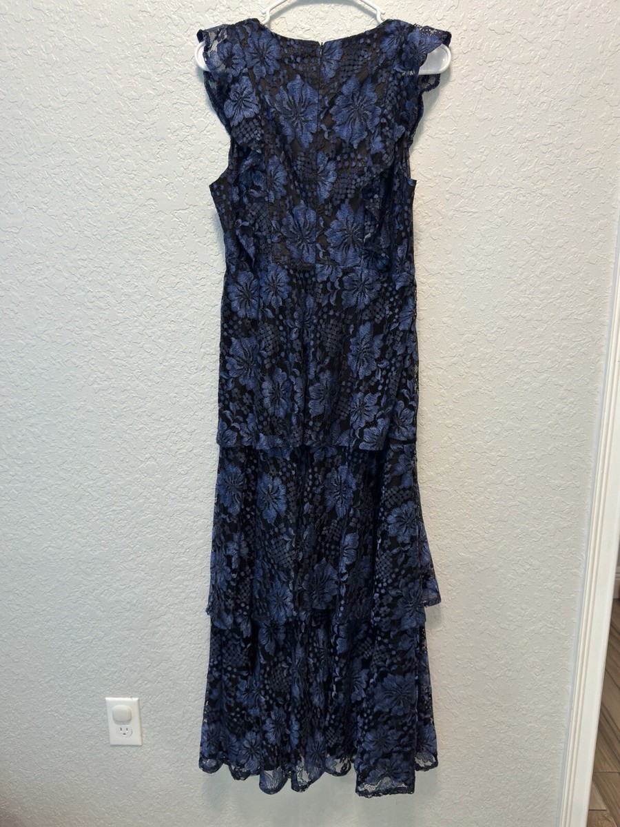 Lulus Molinetto Navy Blue Lace Ruffled Tiered Sleeveless Evening Maxi Dress M | eBay Lulus Molinetto Navy Blue Lace Ruffled Tiered Sleeveless Evening Maxi Dress M | eBay