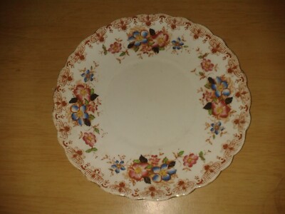 Vintage Queens Porzellan, Jugendstil floraler kleiner Kuchenteller.(C14)