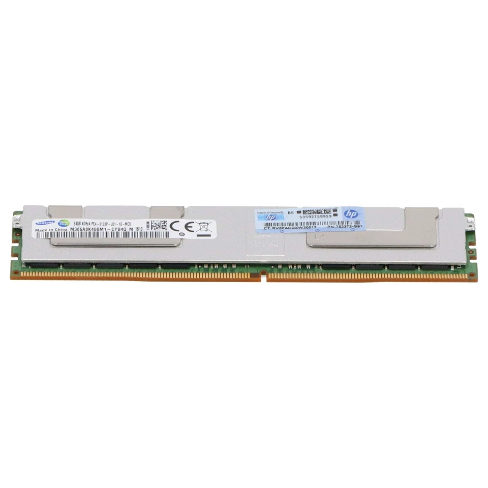 HP DDR4-RAM 64GB PC4-2133P ECC LRDIMM 4R - 752373-G91 M386A8K40BM1-CPB - Bild 2 von 4