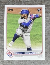 Yonny Hernandez RC 2022 Topps Series 2 Texas Rangers #363  *H844*