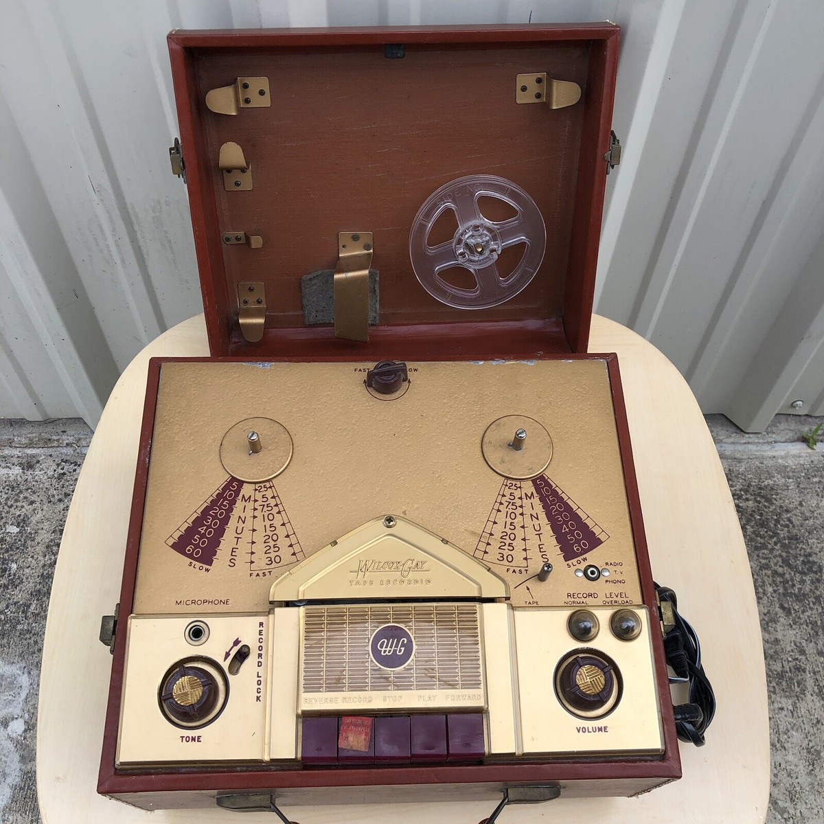 Vintage Recordio by Wilcox-Gay - Reel to Reel Player. For Parts | eBay