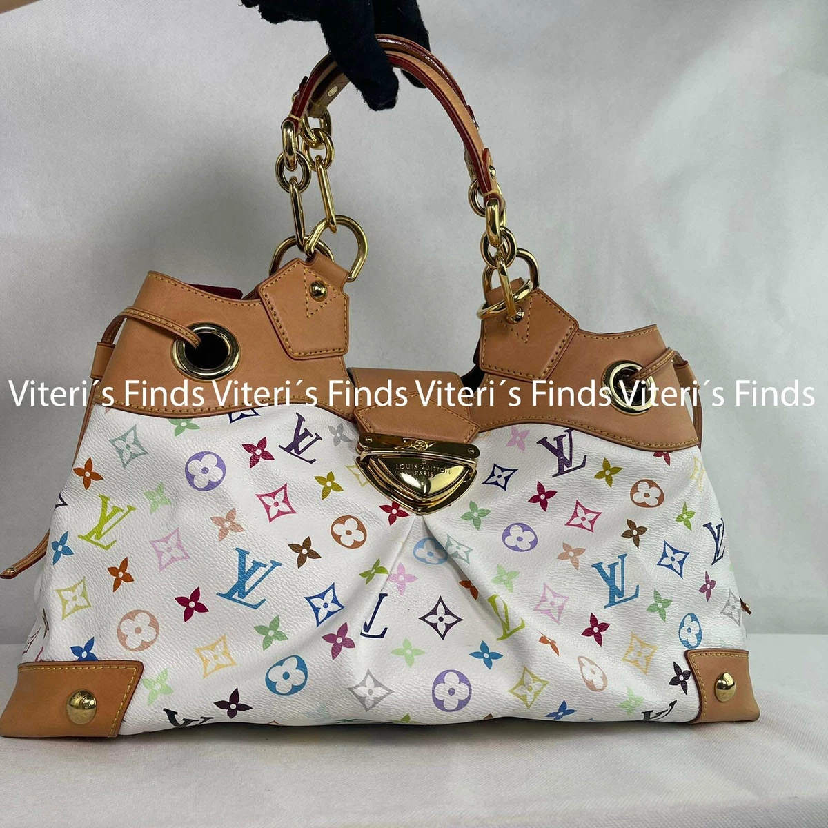 Louis Vuitton White Multicolor Monogram Canvas Ursula Bag