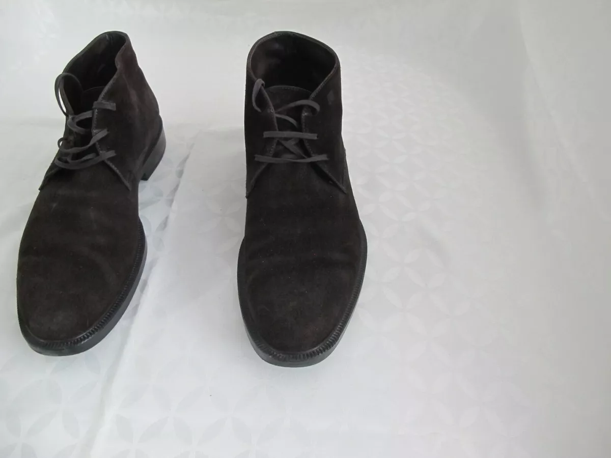 Made in Italy dark brown suede Fratelli Rossetti One ankle boots