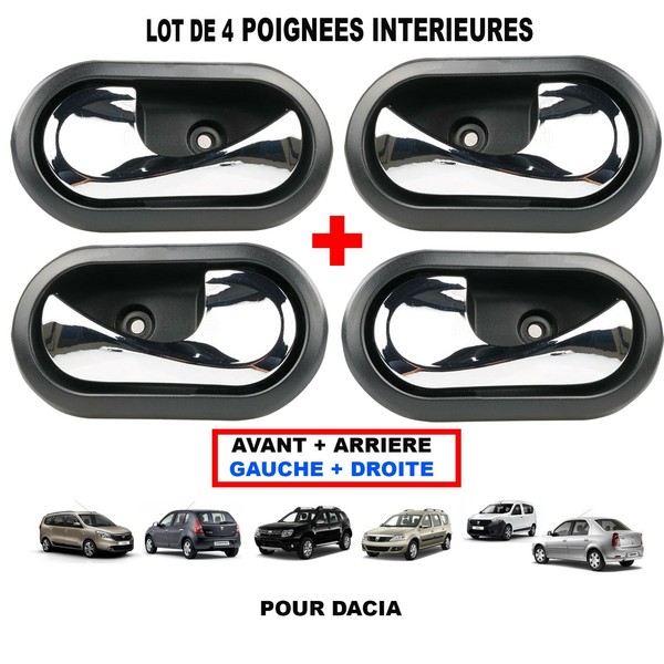Chrom TüRgriff Innen Vorne Hinten Links Rechts Dokker Duster Logan-image