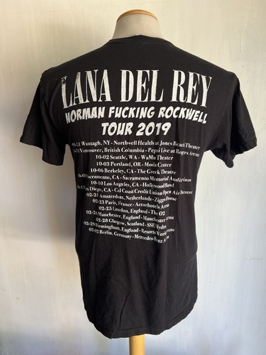 LANA DEL REY (2019) "Norman F***ing Rockwell" Tour Dates T-Shirt Size Medium - Picture 3 of 7