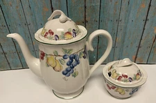 Villeroy & Boch Melina Teapot And Sugar Bowl