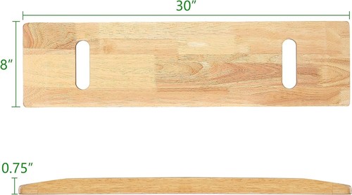 Wooden Transfer Board,Made of Heavy-Duty Hardwood for Transferring Disabled P... - Picture 8 of 8