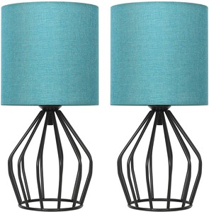 teal bedside table lamps