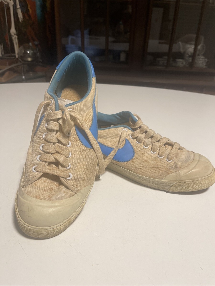 VINTAGE 80s Nike All Court Classic Blazer Low Canvas Mens Size 9 