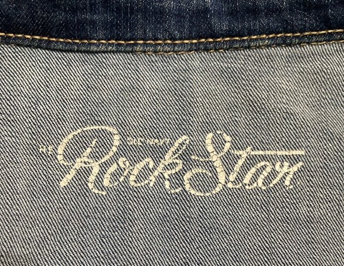 Denim Blue OLD NAVY "Rock Star" JACKET Size XS Long Sleeve Button-Up - Picture 9 of 10