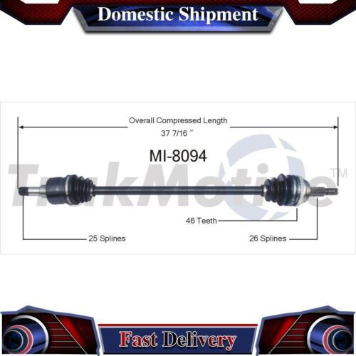 TrakMotive Front Right CV Axle Drive Shaft Joint For Dodge Neon 2004 2005 - Zdjęcie 1 z 1