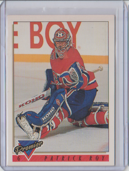 1993-94 Topps Premier #1 Patrick Roy Montreal Canadiens