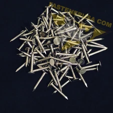 1 1/4" Annular Ring Solid 304 Stainless Steel Roof Nails 10ga. 3/4LB (aprx 135)