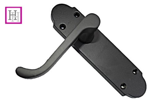 Door Handles Matt Black Finish Epsom Victorian Scroll Modern Handle 1-10 pairs - Picture 11 of 27