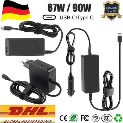 87W 90W USB C Netzteil PD USB Type C Laptop Ladegerät für DC 20V 15V 12V 9V 5V