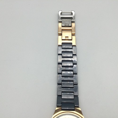 Anne Klein Watch Women 34mm Gold Tone Gray MOP Pave Bezel New Battery 7.5" - Picture 14 of 17
