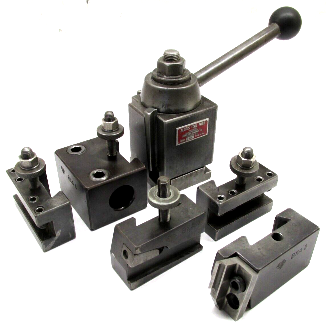 ALORIS BXA QUICK CHANGE LATHE TOOL POST + 5 HOLDERS - 10