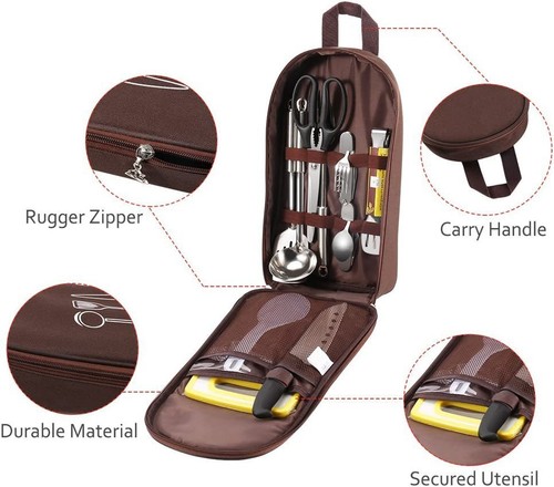 Outdoor Camping Kitchenware Storage Bag, Picnic Supplies, Camping Tools Storage - Picture 8 of 18