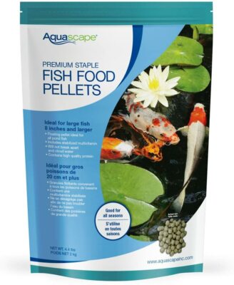 AQUASCAPE #98869 PREMIUM STAPLE FISH FOOD PELLETS 4.4 lbs / 2 KG FRESH FOOD!