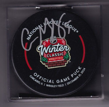 CONNOR MURPHY signed (CHICAGO BLACKHAWKS) 2024 WINTER CLASSIC official game puck CONNOR MURPHY signed (CHICAGO BLACKHAWKS) 2024 WINTER CLASSIC official game puck