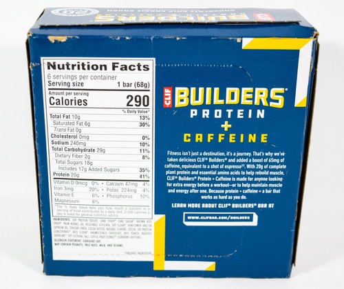 6 Clif Builders 20g Protein CHOCOLATE CHIP COOKIE DOUGH 2.40oz bar 07/14/2025 - Picture 2 of 4