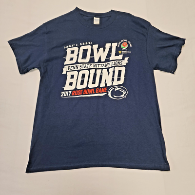Penn State Shirt Large PSU Nittany Lions Bowl Bound 2017 Blue 158