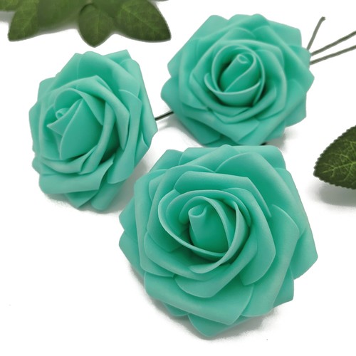 US 25 Artificial Rose Flower Floral Bridal with Stem Wedding Bouquet Decoration - Picture 28 of 31