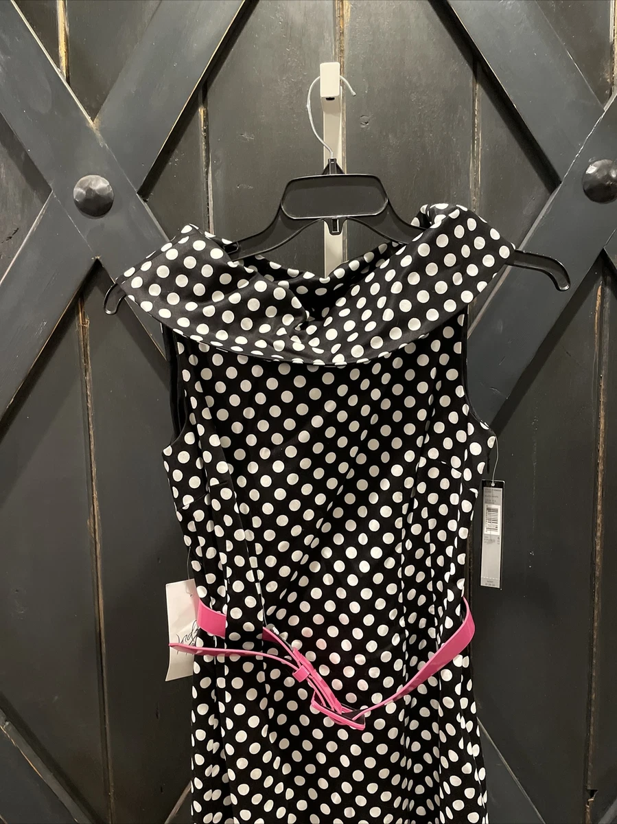Tahari polka 2025 dot dress