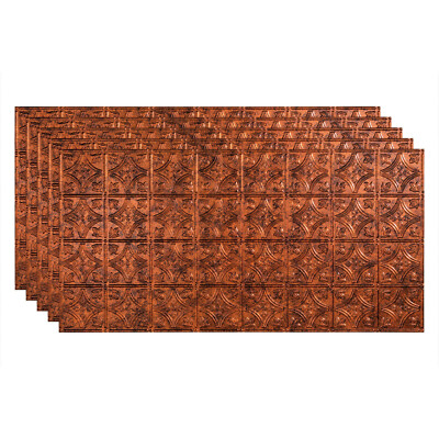 Fasade - 2ft x 4ft Traditional Style #1 Glue Up Ceiling Tile/Panel (5 Pack)