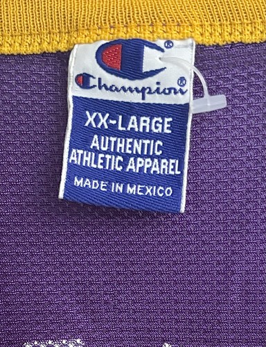 Vintage Champion #8 Kobe Bryant Los Angeles Lakers Purple Jersey Size XXL (52) - Picture 2 of 6