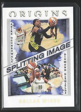 Arike Ogunbowal Diamond DeShields 2023 Panini Origins WNBA #5 Splitting Image SP