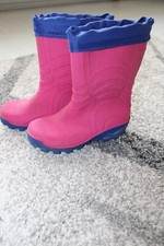 🌺 Mädchen Gummistiefel IMPIDIMPI Gr 28 pink Thermostiefel Winterstiefel Stiefel