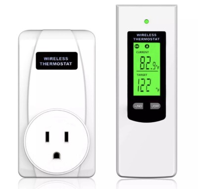 Hycency Programmable Wireless Plug in Thermostat Outlet, Electric Thermostat ...
