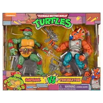 Raphael VS Triceraton 2-Pack Teenage Mutant Ninja Turtles TMNT Figur Playmates