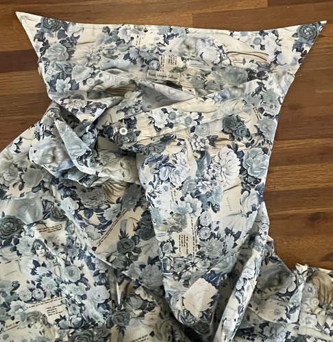 Playboy VARGAS Collage Shirt 70s Men’s Chemise Et Cie Blue Button Up Disco - Picture 21 of 22