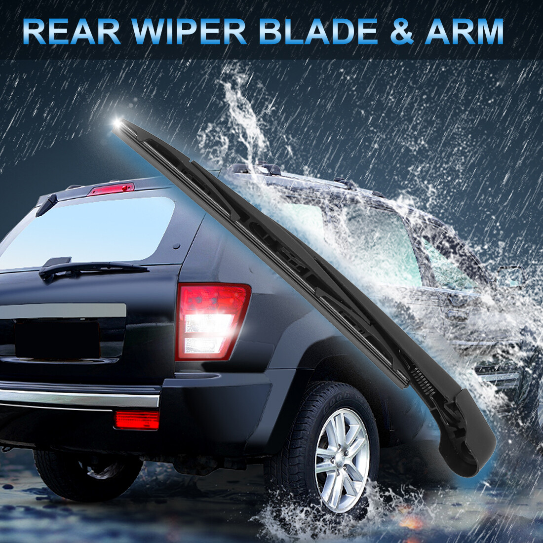 MACHSWON Rear Wiper Blade & Arm Set - 12 Inch / 310mm For Kia Sportage 2011-2016