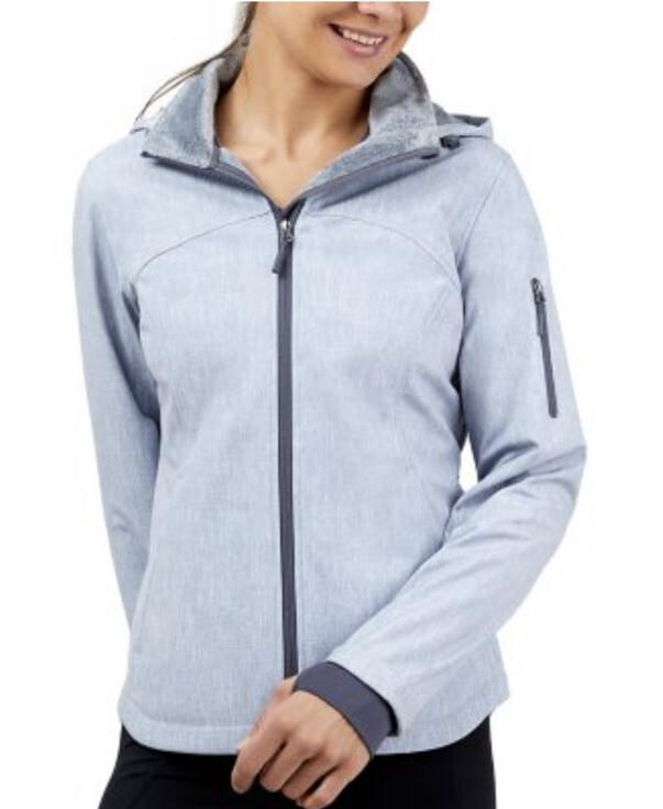 FREE COUNTRY Ladies SUPER SOFTSHELL JACKET Size Small Silver Chip NEW