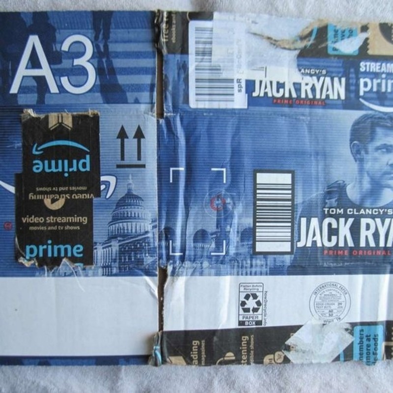 Tom Clancy's Jack Ryan Amazon Prime Original A3 Cardboard Box Capitol Eiffel