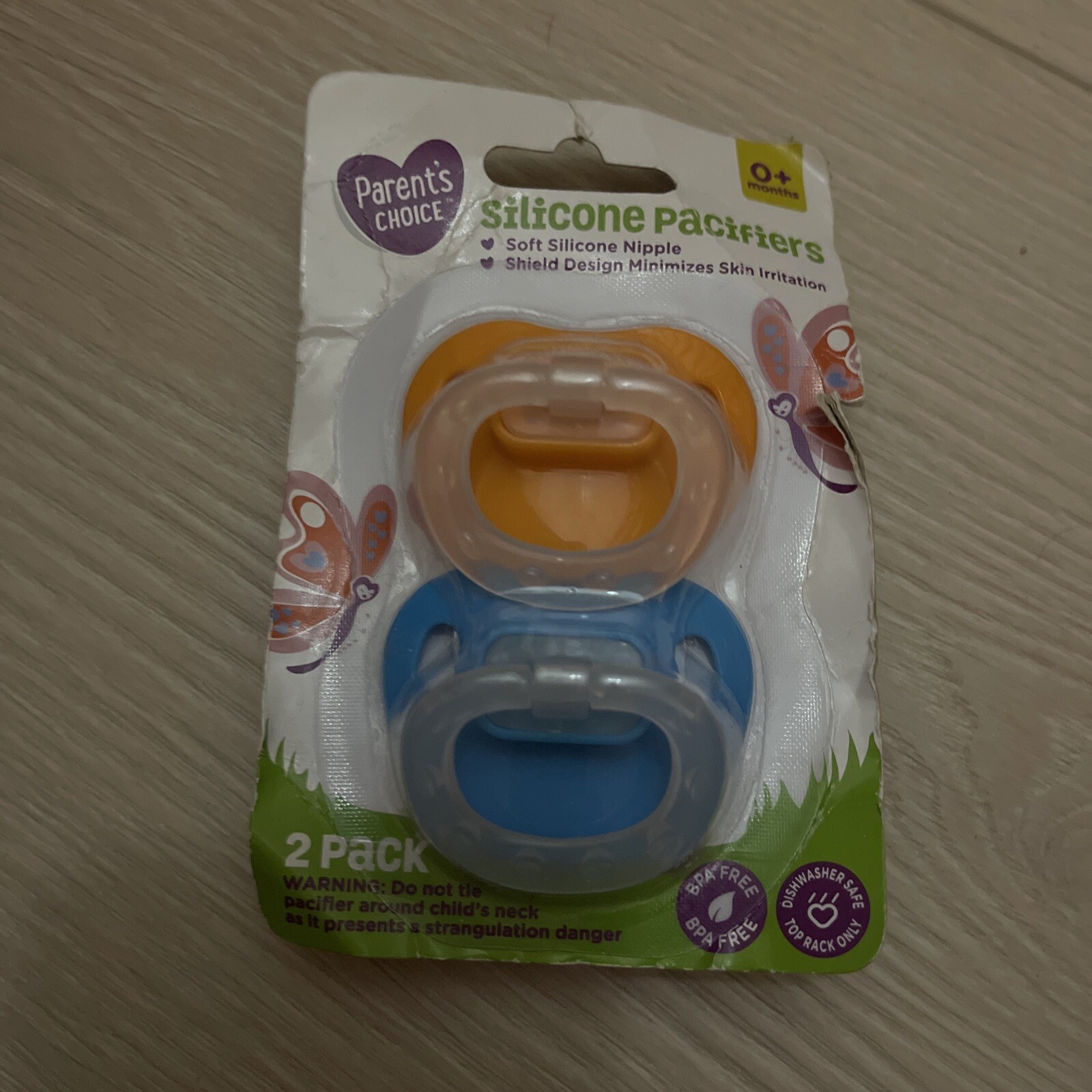 Parents Choice 1 Pack of 2 Silicone Pacifier's For 0 + months | eBay