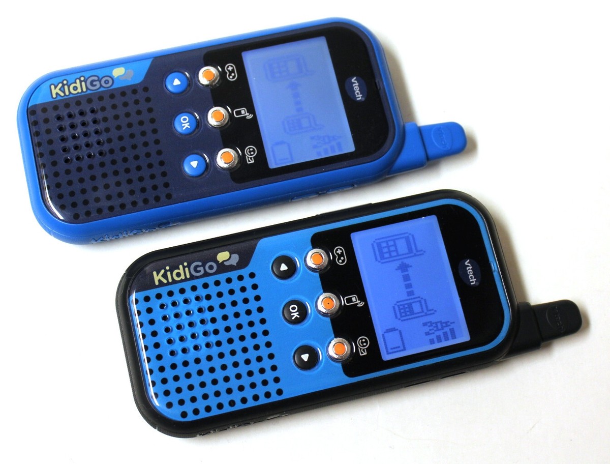VTech KidiTalkie (80-518564) - Set Di 2 Walkie Talkie Per Bambini Con Display, Giochi E Portata 200m