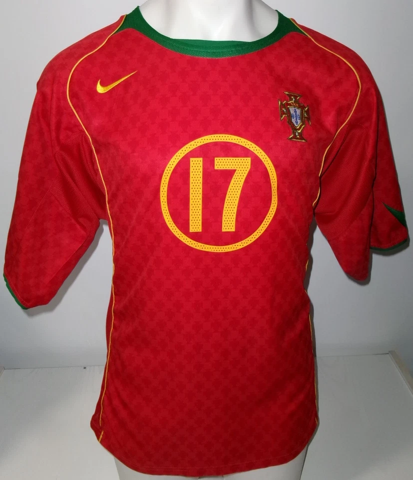 CRISTIANO RONALDO camiseta Nike Total 90 Eurocopa 2004 camisola 04-05 PORTUGAL - Imagen 3 de 4