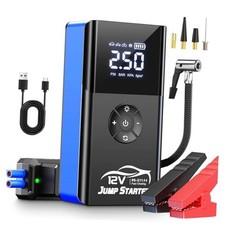 Jump Starter with Air Compressor, 8000A 180PSI, Portable Car Battery Jump blue