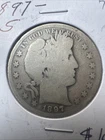 US 1897-S Barber Half Dollar **