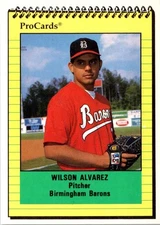 1991 ProCards Wilson Alvarez #1446 Birmingham Barons Baseball Card