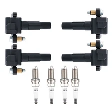 4x Ignition Coil & Spark Plug Set for Subaru Legacy Forester 2.5L 10-13 UF665