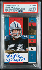 Randy White 2018 Plates & Patches All Hall Auto PSA 10 Auto /50 Cowboys