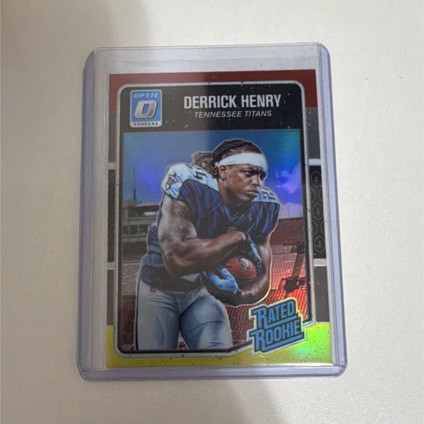 Panini 2016 Donruss Optic Rated Rookie Derrick Henry Red & Yellow #165 Titans