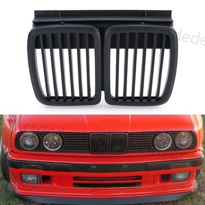 2X Nieren Kühlergrill Grill Matt Schwarz Für BMW 3er E30 Coupe Touring 1982-1994